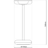 Näve Lampe de table à accu PASI intérieur extérieur métal plastique beige intensité variable tactile fonction mémoire hauteur 26cm