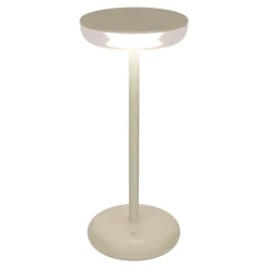 Näve Lampe de table à accu PASI intérieur extérieur métal plastique beige intensité variable tactile fonction mémoire hauteur 26cm