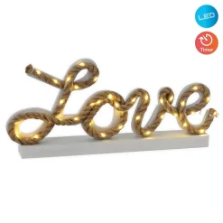 Näve Lampe de table décorative LED 'LOVE' h : 20cm