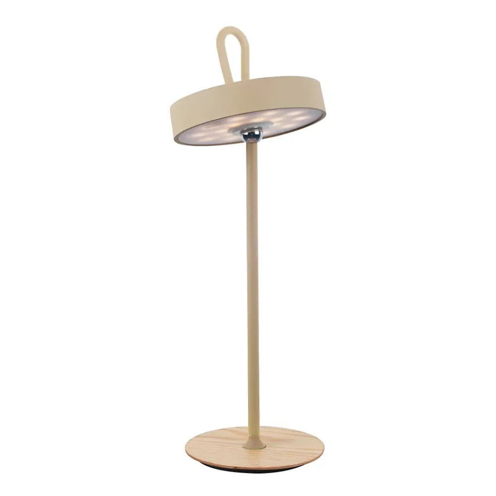 Näve Baladeuse-Lampe de table LED à accu magnétique pour l'extérieur et l'intérieur, en métal et plastique en givre , hauteur 36 cm