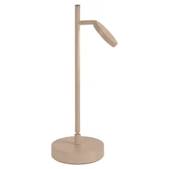 Näve Baladeuse-Lampe de table LED rechargeable LUPA 45cm aluminium Frosted Almonds plastique blanc LED variable capteur tactile hauteur 45cm
