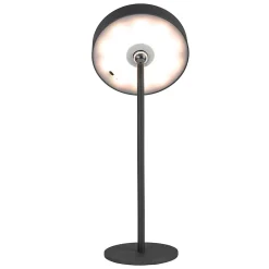 Näve Lampe de table LED rechargeable magnétique 'ELLA' pour l'extérieur et l'intérieur, en métal et plastique noir, hauteur 35 cm
