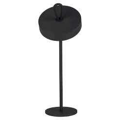Näve Lampe de table LED rechargeable magnétique 'ELLA' pour l'extérieur et l'intérieur, en métal et plastique noir, hauteur 35 cm