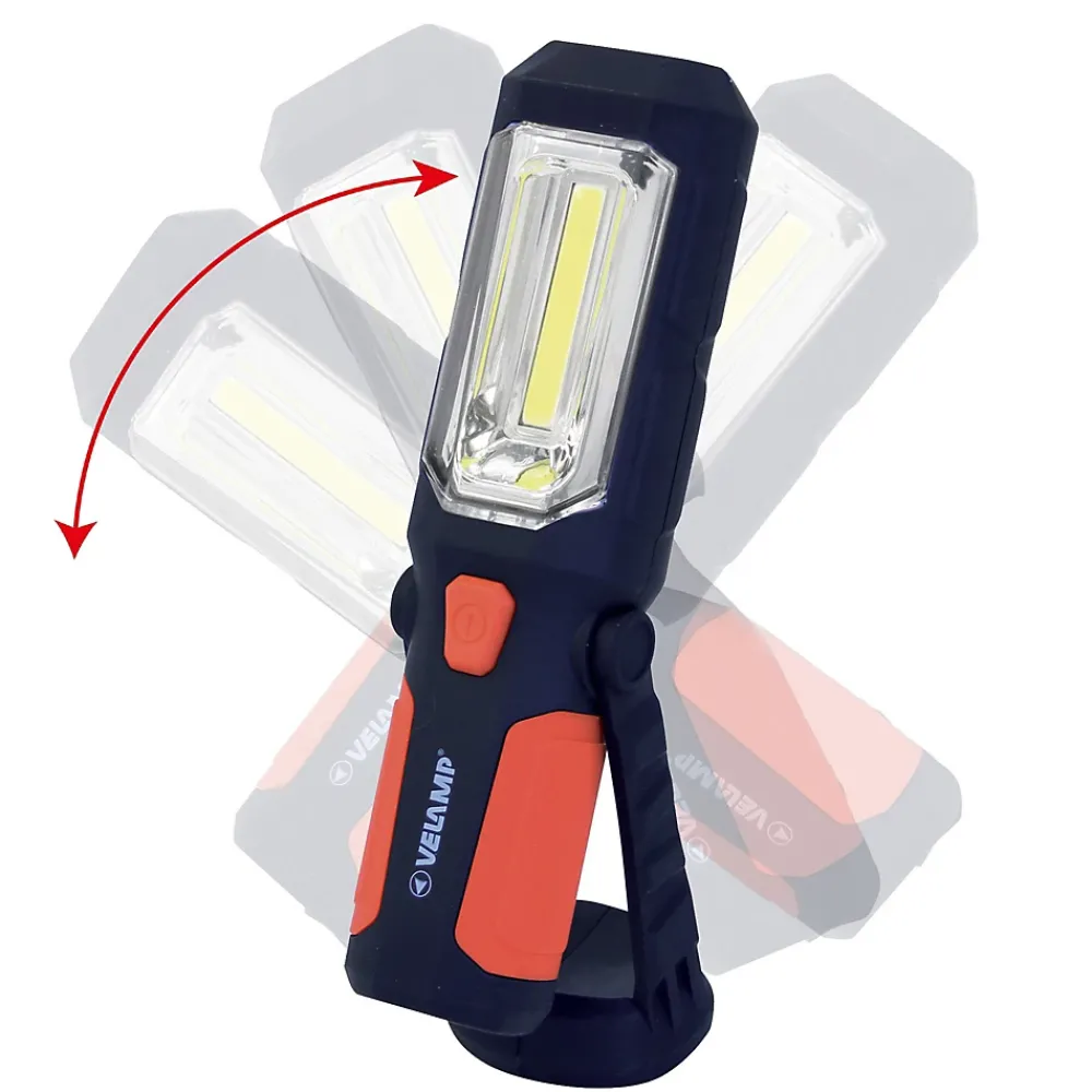 Velamp Lampe de travail COB LED 3W avec aimant + crochet. 200 Lumen