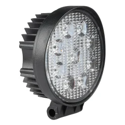 Stak Lampe de travail ronde 12/24 V, 27 W et 1 800 lumens, IP67. Noir