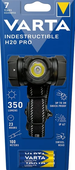 Varta Lampe frontale indestructible H20 350 lumens