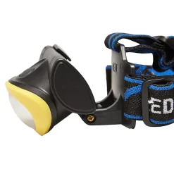 Diall Lampe frontale LED 80 lumens autonomie 6h fonctionne avec 3 piles AAA (LR03)