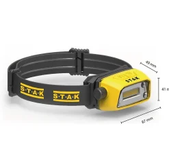 Stak Lampe Frontale-Lampe frontale LED rechargeable professionnelle 300 lumens. Interrupteur sans contact