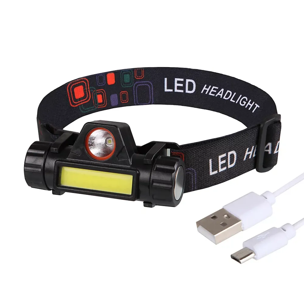 Moby Swift Lampe Frontale-Lampe Frontale LED Waterproof Rechargeable USB - Réglable - Éclairage Puissant - Résistante Pluie et Humidité - x1
