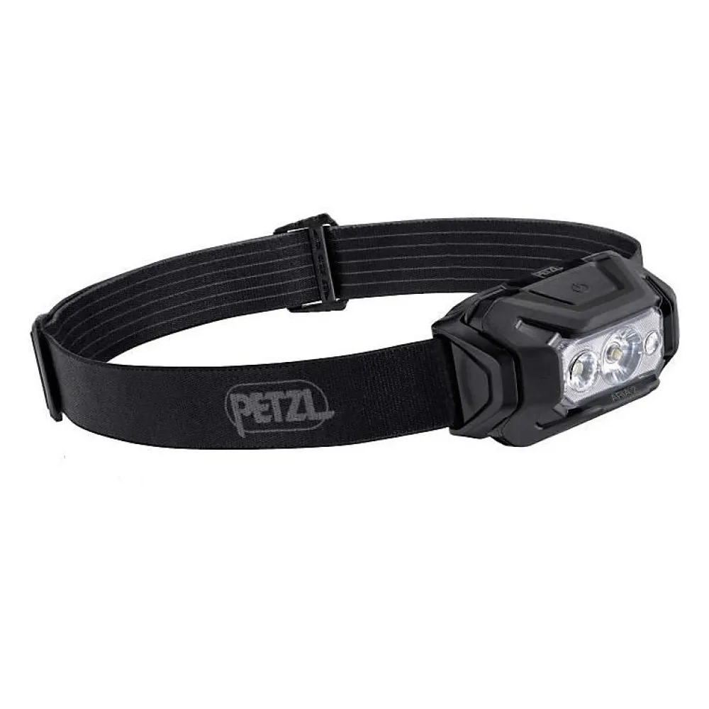 Petzl Lampe frontale étanche - - ARIA 2 - 450 lumens - 3 piles AAA/LR03 incluses - Noir