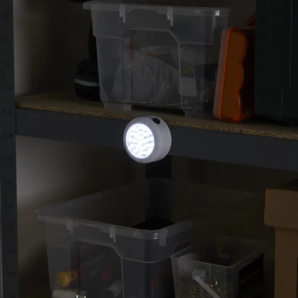 Diall Lampe LED magnétique ronde blanche 68 lumens