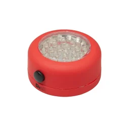 Diall Baladeuse-Lampe LED magnétique ronde rouge 68 lumens
