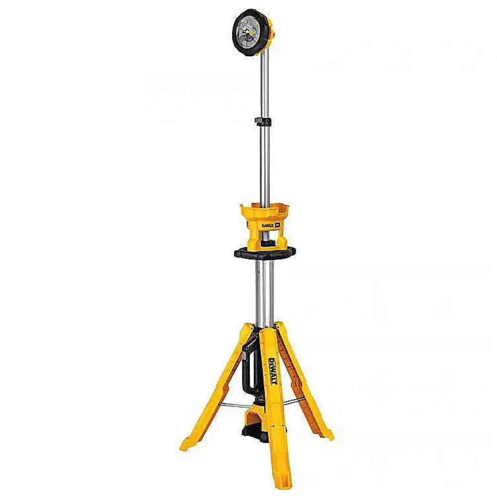 DeWalt Lampe LED 18V trépied XR (sans batterie ni chargeur) en boite carton - - DCL079-XJ
