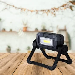 Fishtec Projecteur Et Lampe De Chantier-Lampe Projecteur Portable sans Fil LED Orientable 360