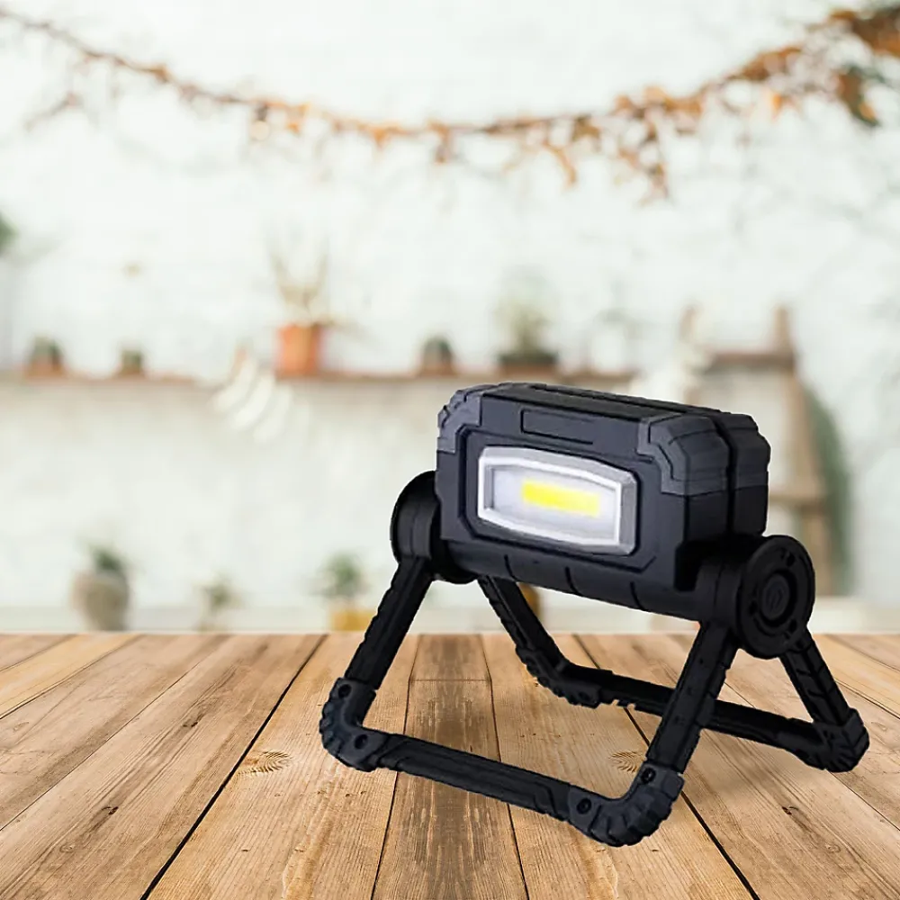 Fishtec Projecteur Et Lampe De Chantier-Lampe Projecteur Portable sans Fil LED Orientable 360