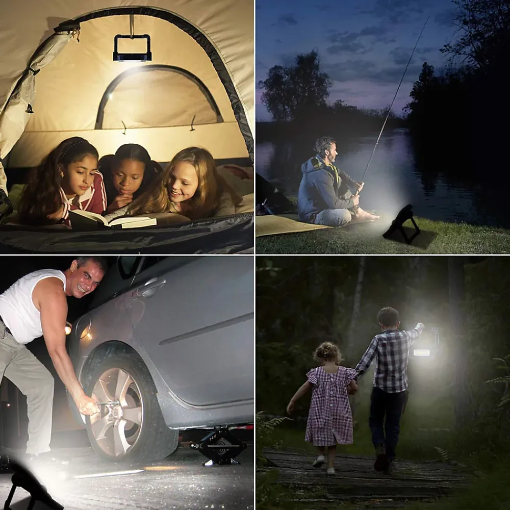 Fishtec Projecteur Et Lampe De Chantier-Lampe Projecteur Portable sans Fil LED Orientable 360