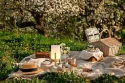 Näve Baladeuse-Lampe table accu MADITA H 25cm blanc naturel LED intégrée intensité variable capteur tactile