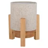 Näve Lampe table accu MADITA H 19cm blanc naturel LED intégrée intensité variable capteur tactile