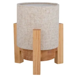 Näve Lampe table accu MADITA H 19cm blanc naturel LED intégrée intensité variable capteur tactile