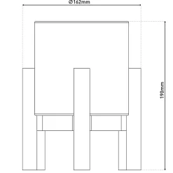 Näve Lampe table accu MADITA H 19cm blanc naturel LED intégrée intensité variable capteur tactile