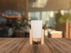 Näve Baladeuse-Lampe table accu MADITA H 25cm blanc naturel LED intégrée intensité variable capteur tactile