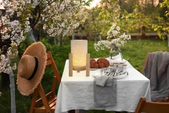 Näve Baladeuse-Lampe table accu MADITA H 25cm blanc naturel LED intégrée intensité variable capteur tactile