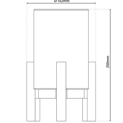 Näve Baladeuse-Lampe table accu MADITA H 25cm blanc naturel LED intégrée intensité variable capteur tactile