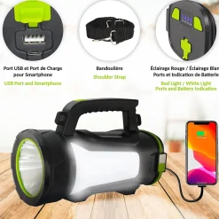 Fishtec Lampe Torche-Lampe Torche LED + 1000 Lumens