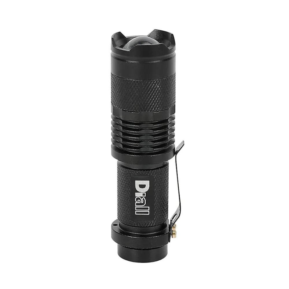 Diall Lampe Torche-Lampe torche LED 60 lumens autonomie 1h30 fonctionne avec 1 pile AA (LR6)