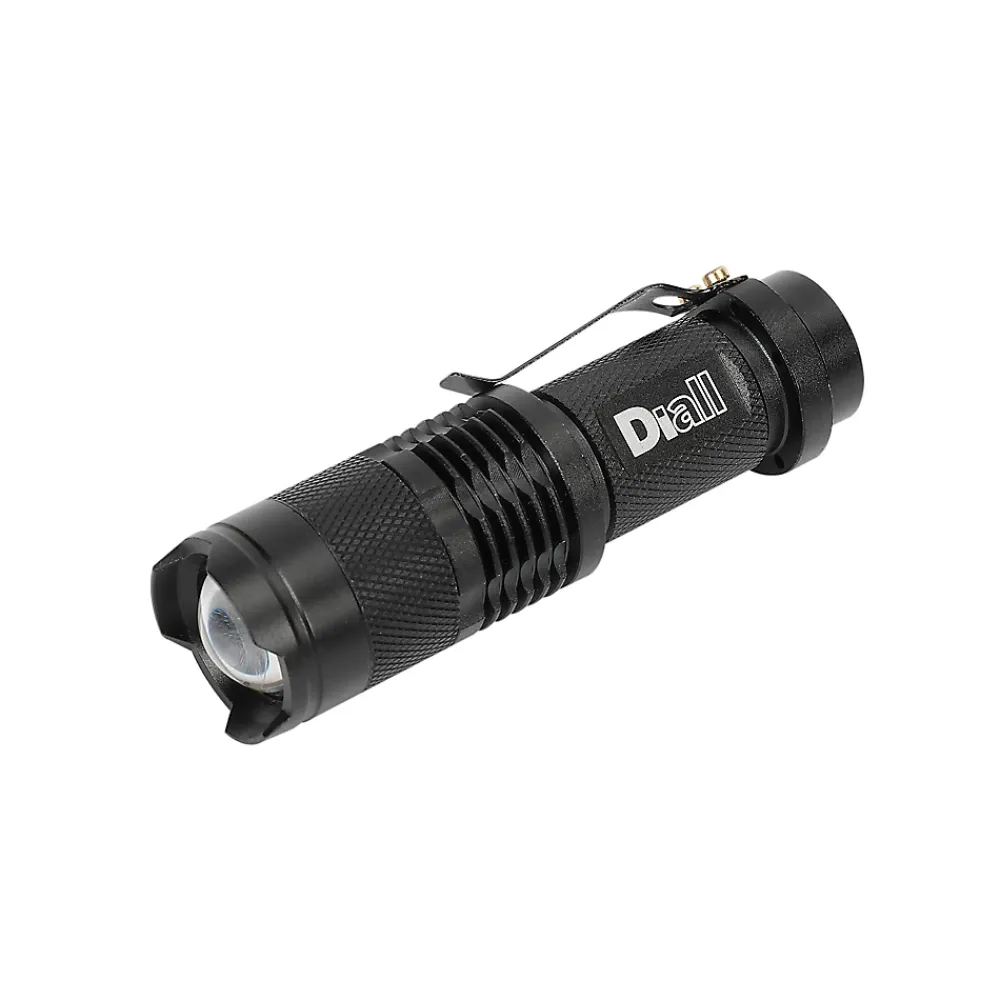 Diall Lampe Torche-Lampe torche LED 60 lumens autonomie 1h30 fonctionne avec 1 pile AA (LR6)