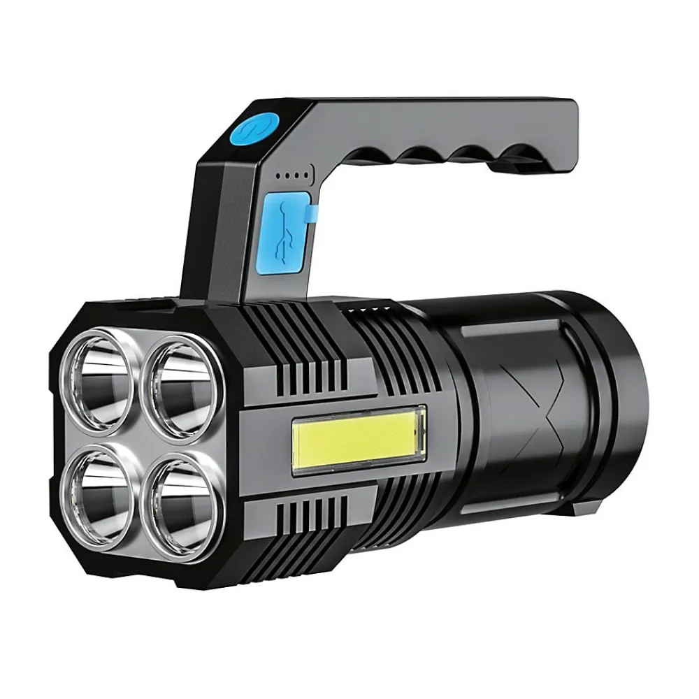 Terre Jardin Lampe torche portable 200 Lumens, rechargeable USB, norme IP 44