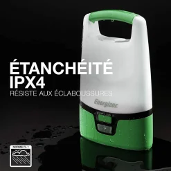 Energizer Lampe Torche-Lanterne de camping LED 1200 lumens Camping Vision autonomie 5h fonctionne par recharge USB