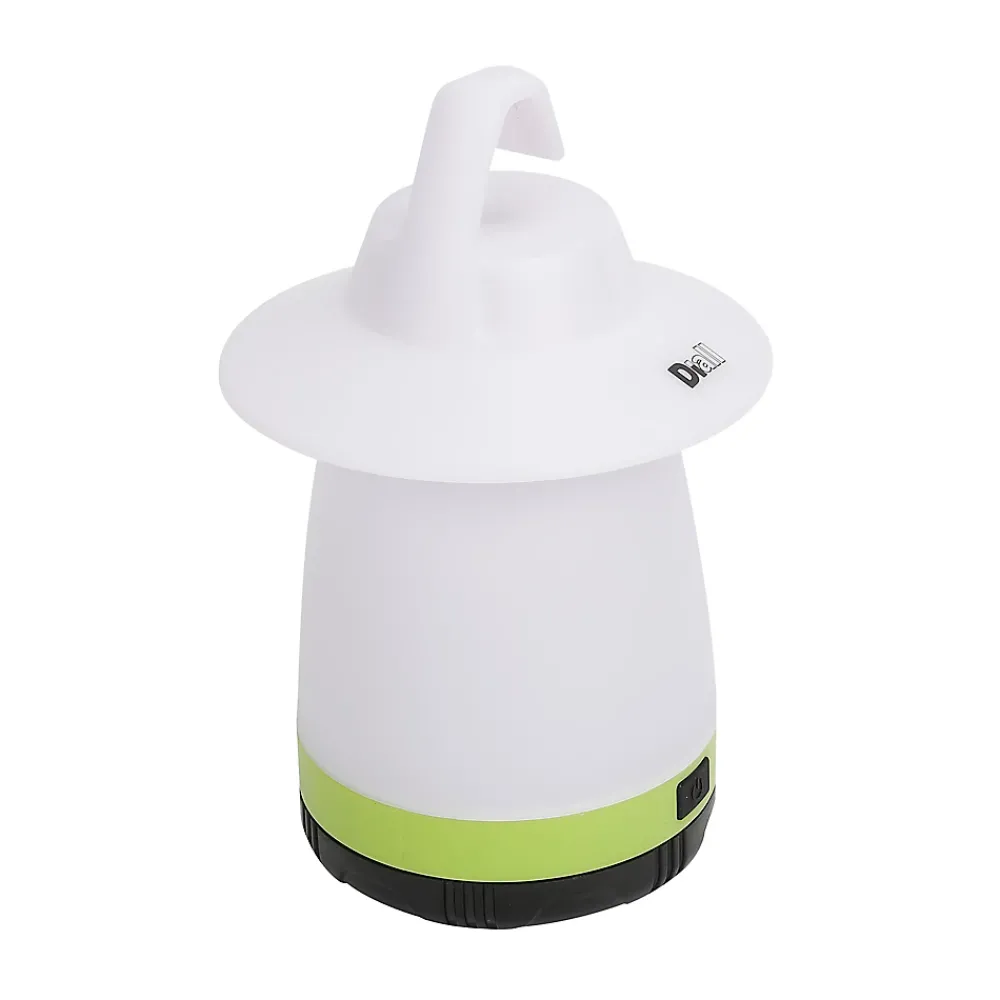 Diall Lampe Torche-Lanterne de camping LED 80 lumens autonomie 15h fonctionne avec 3 piles AA (LR6)