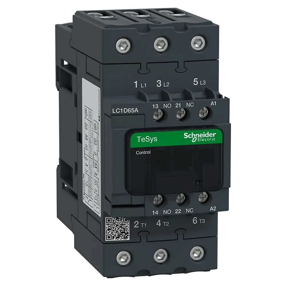 Schneider Electric Lc1d65ag7 Schneider - Contacteur Tripolaire - 3no - 65a - Bobine 120vca - Everlink Et Automatique