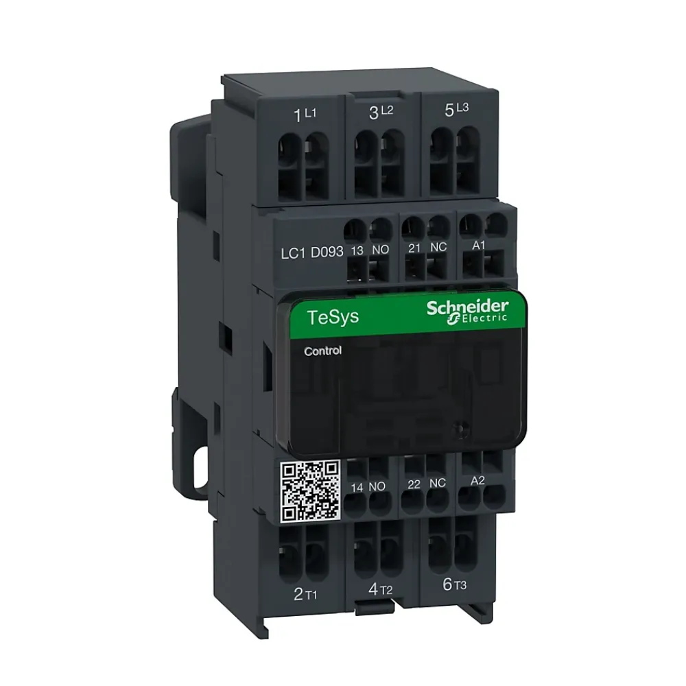 Schneider Electric Lc1d093bd Schneider - Contacteur Tripolaire - 3no - 9a - Bobine 24vcc - Auto