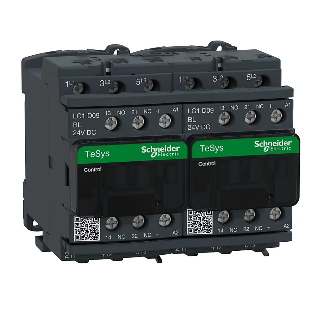 Schneider Electric Autre Commande Modulaire-Lc2d09bl Schneider - Contacteur Inverseur Tripolaire - 3no - 9a - Bobine 24vcc - Vis