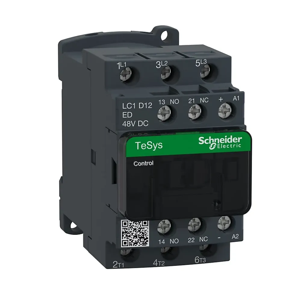 Schneider Electric Autre Commande Modulaire-Lc1d12ed Schneider - Contacteur Tripolaire - 3no - 12a - Bobine 48vcc - Vis