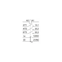 Schneider Electric Lc1d80p7 Schneider - Contacteur Tripolaire - 3no - 80a - Bobine 230vca - Vis étrier - Tesys Lc1d80