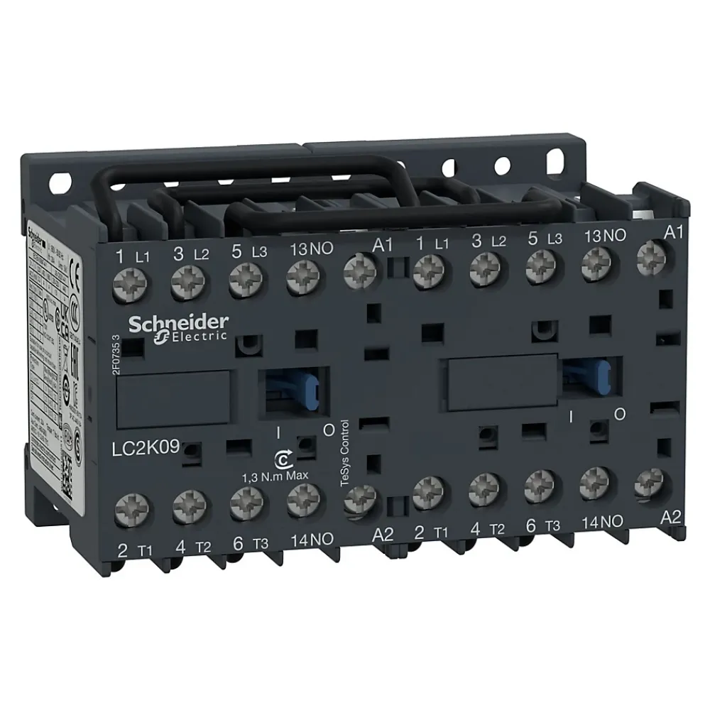 Schneider Electric Autre Commande Modulaire-Lc2k0610b7 Schneider - Contacteur Inverseur Tripolaire - 3no - 6a - Bobine 24vca - Vis