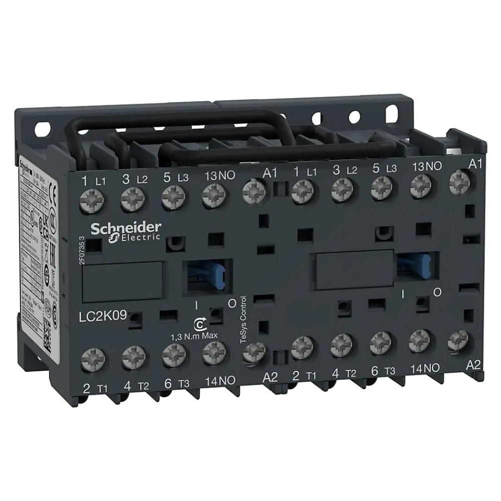 Schneider Electric Autre Commande Modulaire-Lc2k0610b7 Schneider - Contacteur Inverseur Tripolaire - 3no - 6a - Bobine 24vca - Vis
