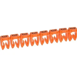 Legrand Tournevis D'Électricien-038213 - Boite De 1200 Repères Cab 3 Pour Fils 0,5mm² à 1,5mm² - Marquage Chiffre 3 Orange