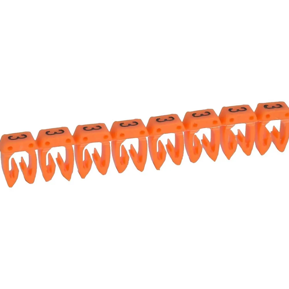 Legrand Tournevis D'Électricien-038213 - Boite De 1200 Repères Cab 3 Pour Fils 0,5mm² à 1,5mm² - Marquage Chiffre 3 Orange