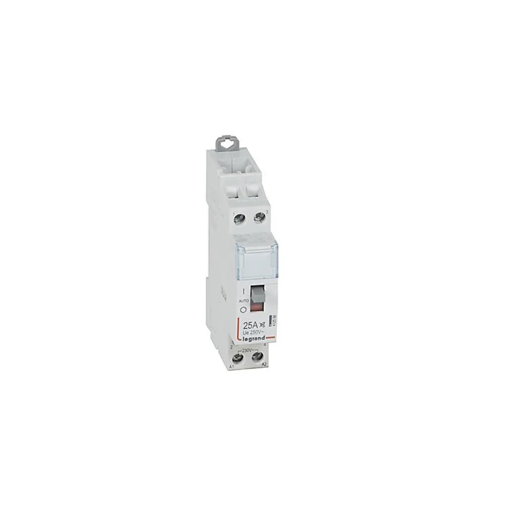 Legrand 412558 - Contacteur Jour Nuit Silencieux Bobine 230v Monophasé - 25a - Contact 2no - 1 Module