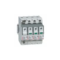 Legrand 412245 - Parafoudre Triphasé + Neutre De Type 2 Débrochable - 40ka - Report De Signalisation
