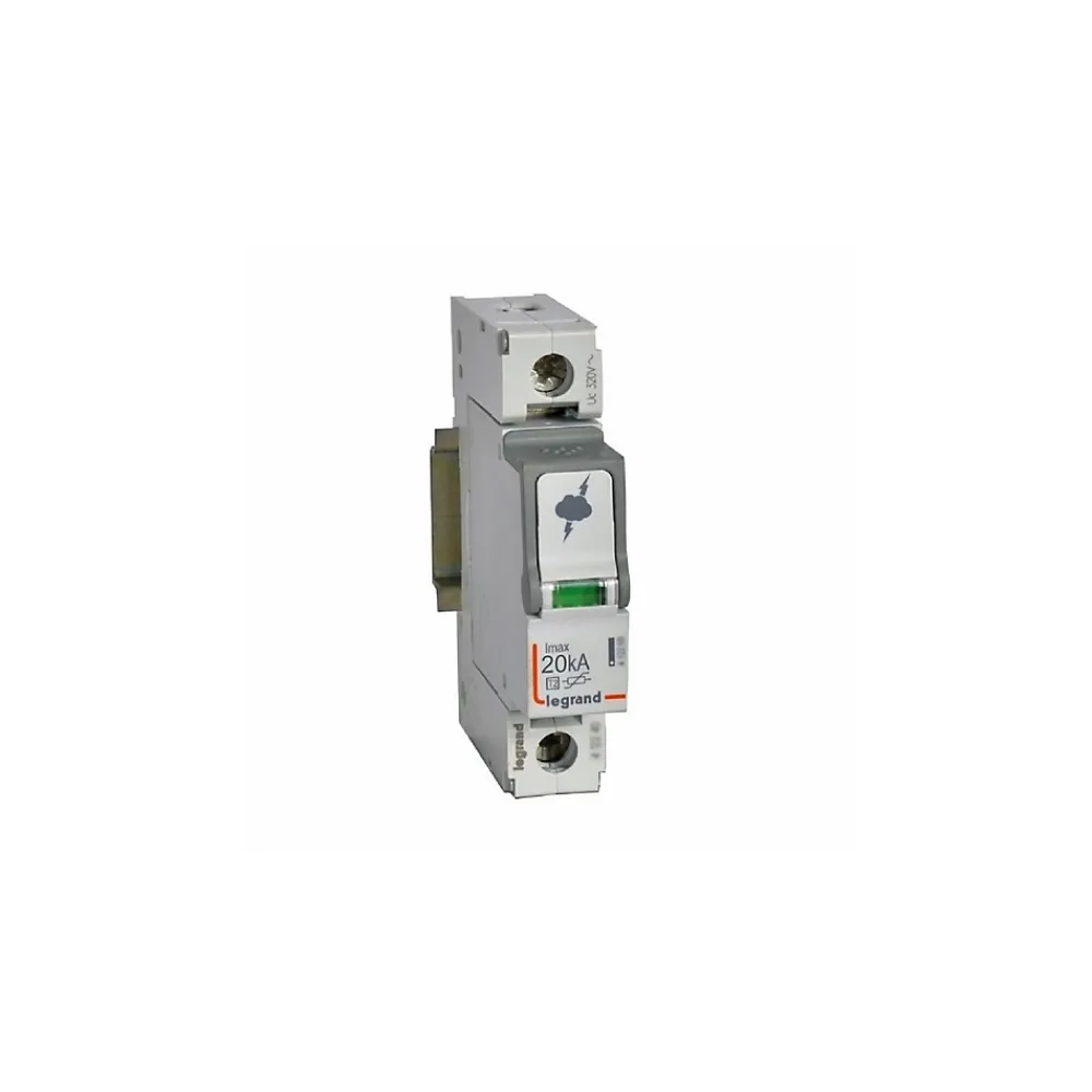 Legrand Parafoudre-412220 - Parafoudre Unipolaire De Type 2 Autoprotégé - 20 Ka - Report De Signalisation