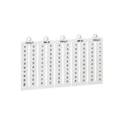 Legrand Tournevis D'Électricien-039520 - Plaque De Repères Pour Bloc De Jonction Viking 3 - Pas 6mm - Chiffres 1 à 100