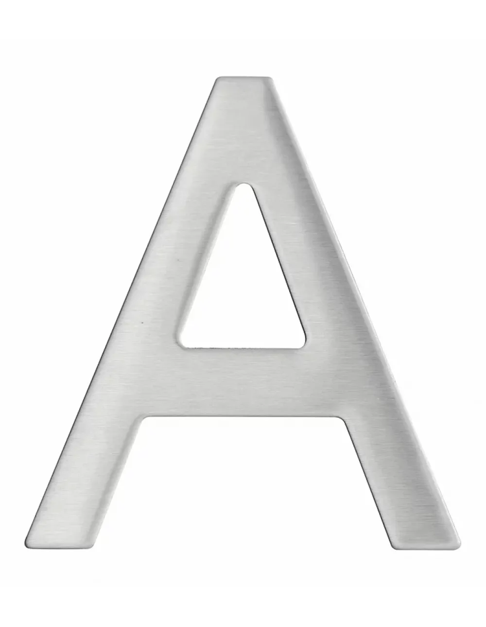 Thirard Lettre A inox H.76mm adhésif -