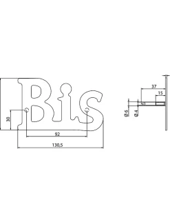 Thirard Chiffre Et Lettre Pour Maison-Lettre BIS inox H.76mm à visser -