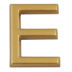 Chapuis Chiffre Et Lettre Pour Maison-Lettre de maison - marquage E - en PVC - couleur or - autocollant - hauteur 3,7 cm - LD37E