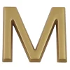 Chapuis Lettre de maison - marquage M - en PVC - couleur or - autocollant - hauteur 3,7 cm - LD37M